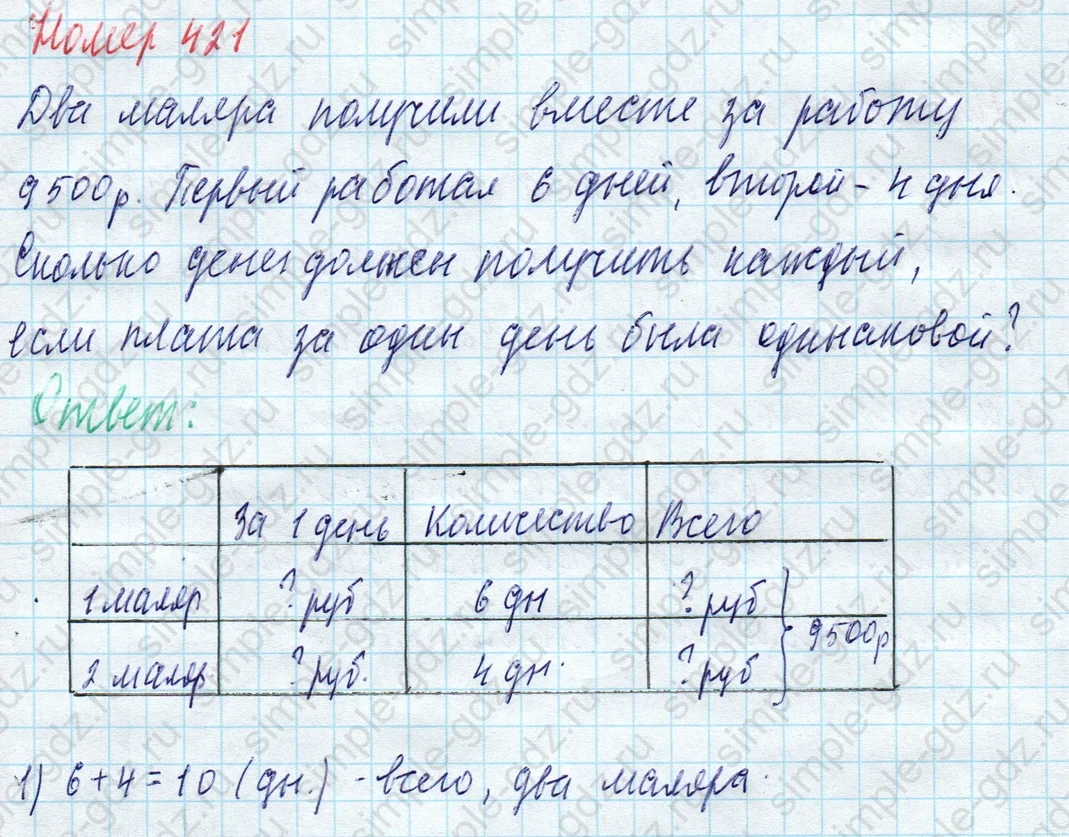 matematika class-4 Математика 4 класс учебник Моро, Бантова 1, 2 часть - 1 Часть страница 89 ответ Номер 421