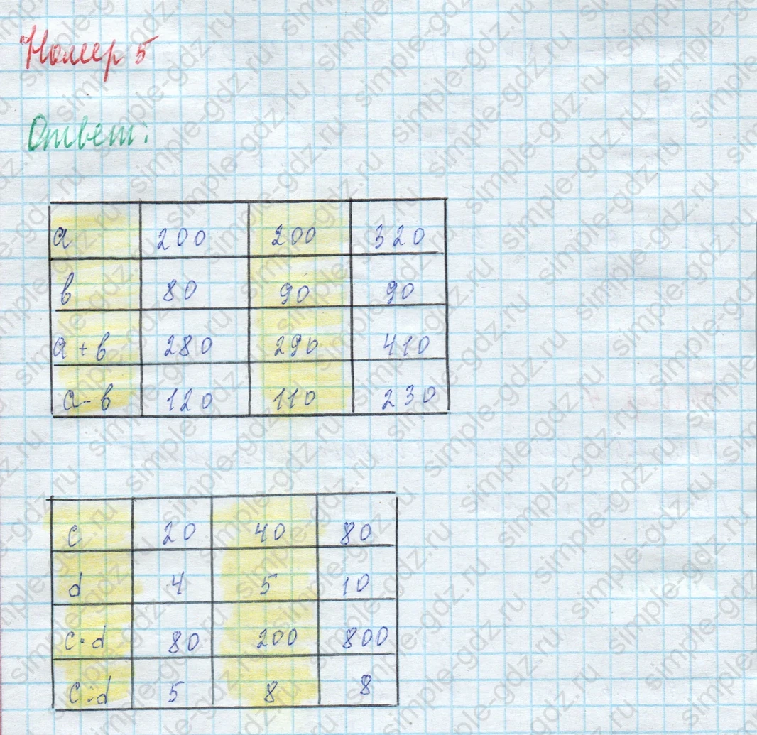 matematika class-4 Математика 4 класс учебник Моро, Бантова 1, 2 часть - 2 Часть страница 94 ответ Номер 5