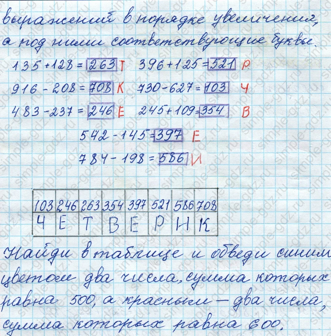 matematika class-4 Математика 4 класс рабочая тетрадь Дорофеев, Миракова часть 1 и 2 - 1 Часть страница 20 ответ № 15