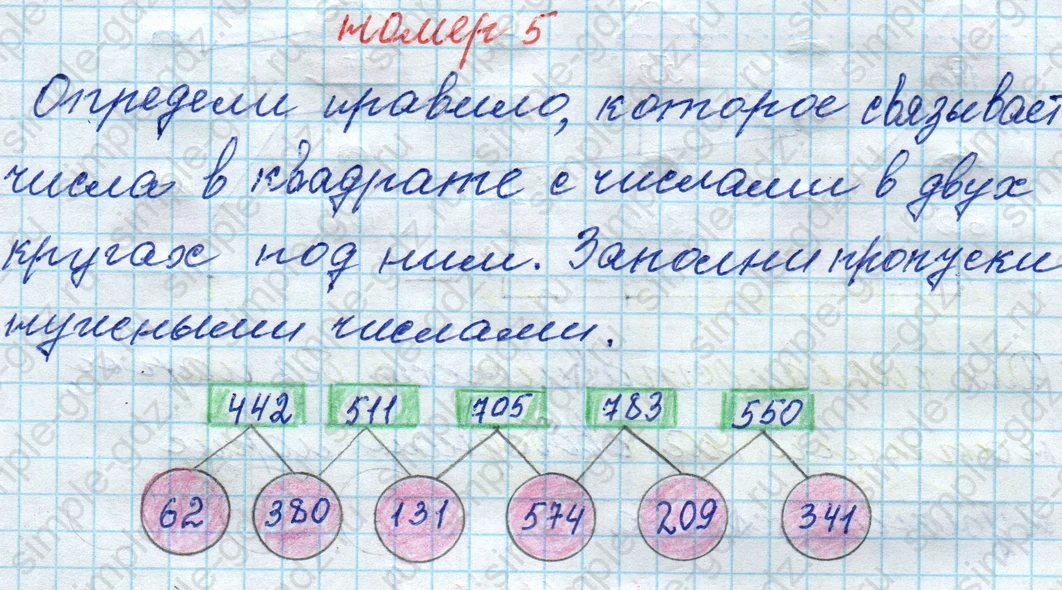 matematika class-4 Математика 4 класс рабочая тетрадь Дорофеев, Миракова часть 1 и 2 - 1 Часть страница 25 ответ № 5