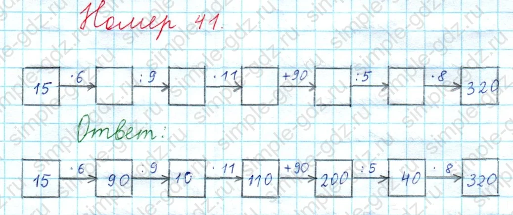 matematika class-3 Математика 4 класс рабочая тетрадь Волкова 1, 2 часть - 2 Часть страница 67 ответ Номер 41