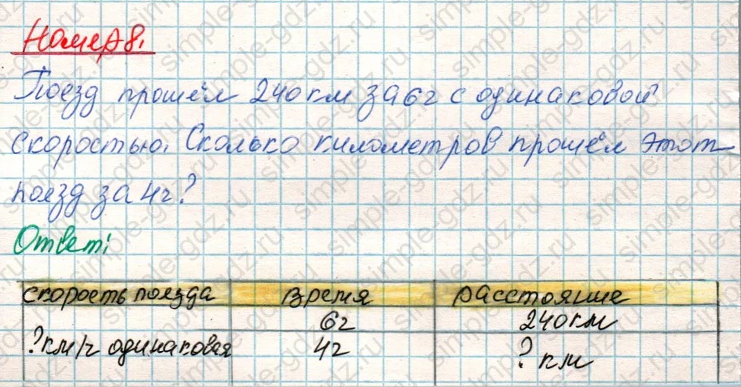 matematika class-4 Математика 4 класс учебник Дорофеев, Миракова часть 1, 2 - 1 Часть страница 101 ответ Номер 8