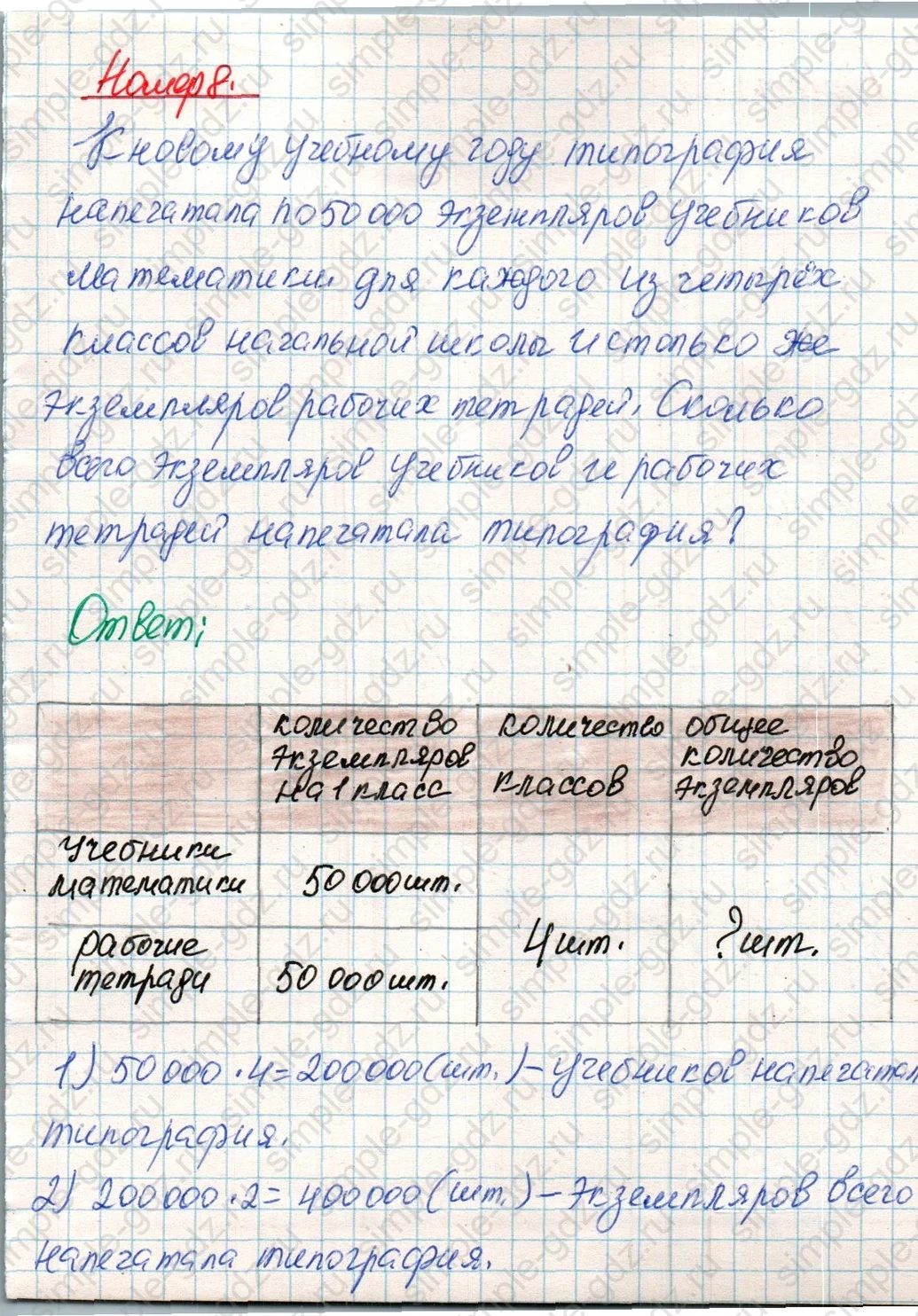 matematika class-4 Математика 4 класс учебник Дорофеев, Миракова часть 1, 2 - 1 Часть страница 109 ответ Номер 8