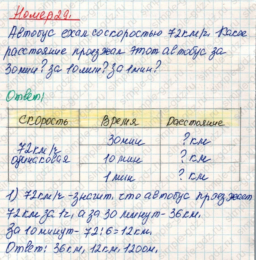 matematika class-4 Математика 4 класс учебник Дорофеев, Миракова часть 1, 2 - 1 Часть страница 125 ответ Номер 29