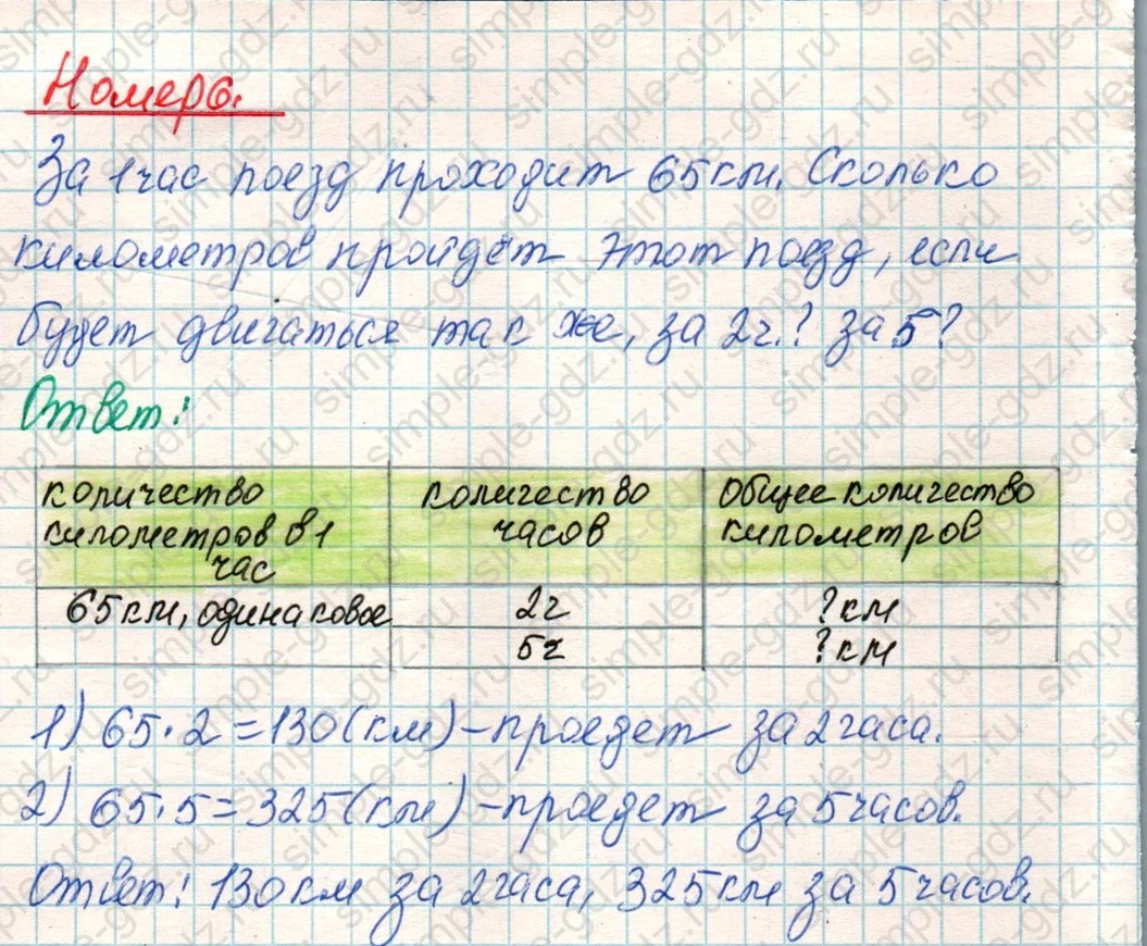 matematika class-4 Математика 4 класс учебник Дорофеев, Миракова часть 1, 2 - 1 Часть страница 39 ответ Номер 6