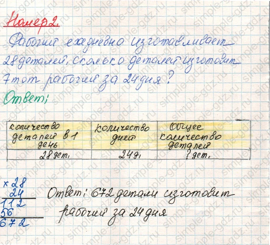 matematika class-4 Математика 4 класс учебник Дорофеев, Миракова часть 1, 2 - 1 Часть страница 65 ответ Номер 2