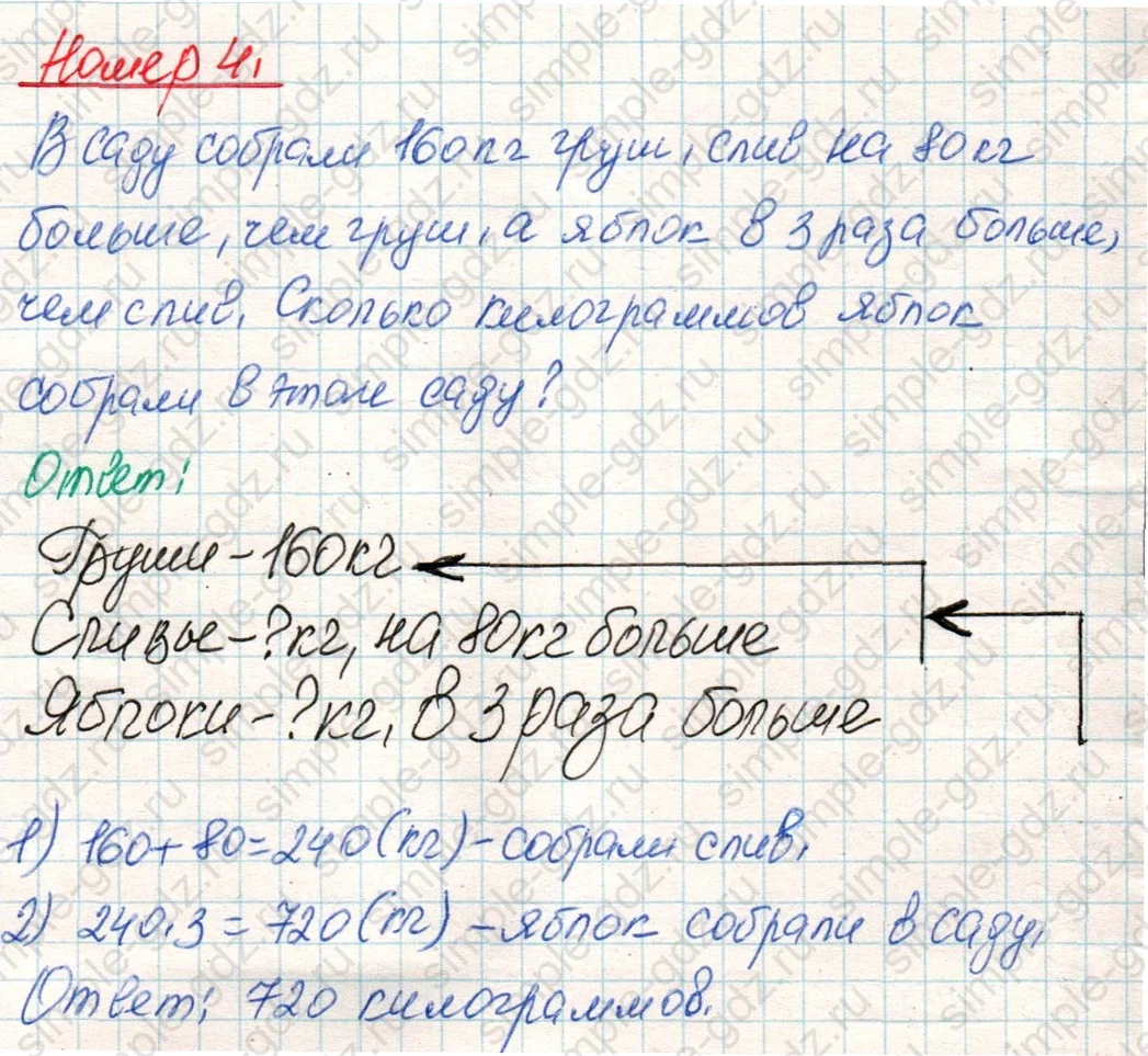 matematika class-4 Математика 4 класс учебник Дорофеев, Миракова часть 1, 2 - 1 Часть страница 82 ответ Номер 4