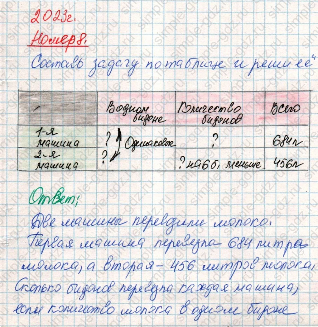 matematika class-4 Математика 4 класс учебник Дорофеев, Миракова часть 1, 2 - 2 Часть страница 117 ответ Номер 8