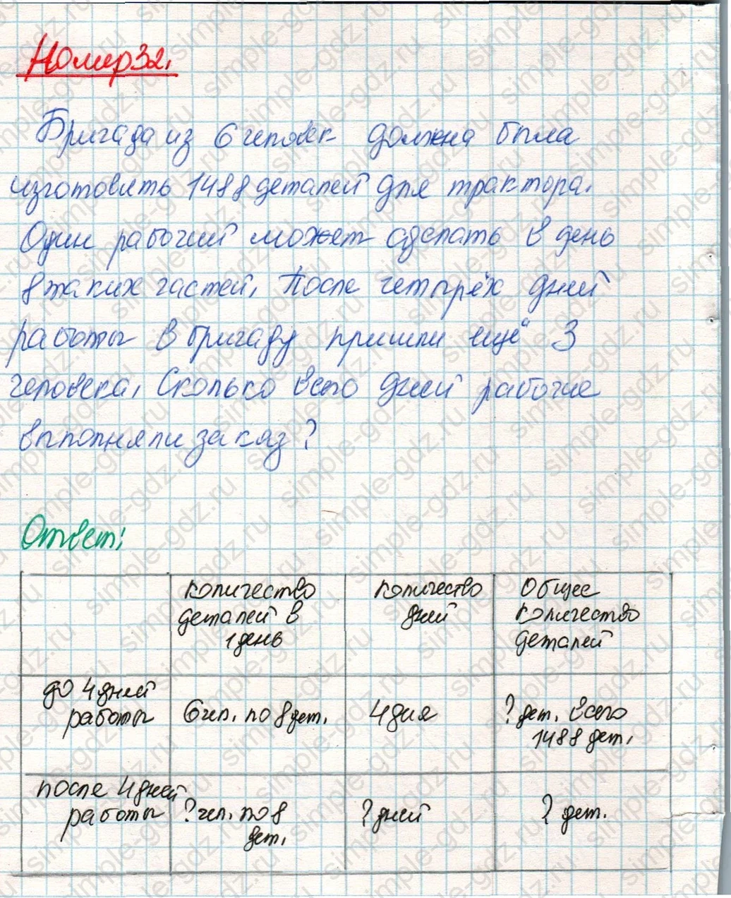 matematika class-4 Математика 4 класс учебник Дорофеев, Миракова часть 1, 2 - 2 Часть страница 123 ответ Номер 32