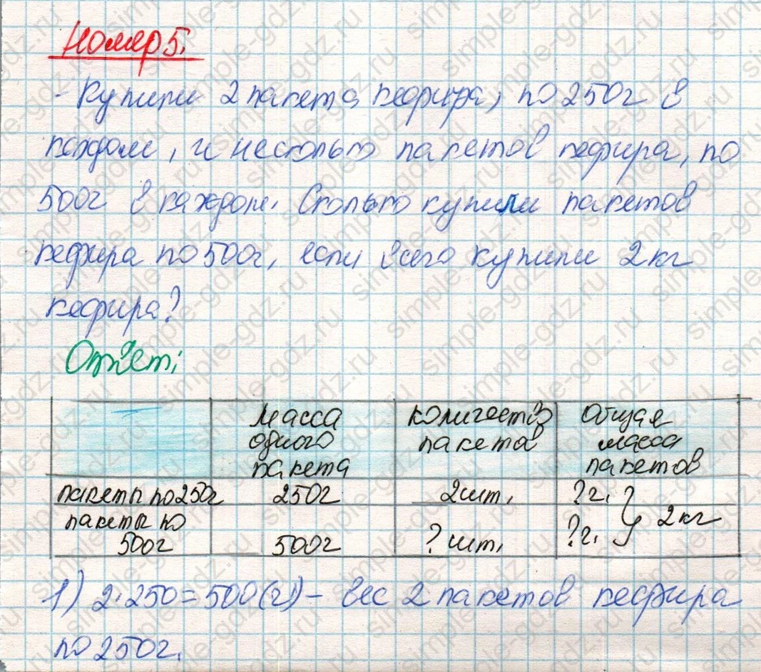 matematika class-4 Математика 4 класс учебник Дорофеев, Миракова часть 1, 2 - 2 Часть страница 126 ответ Номер 5