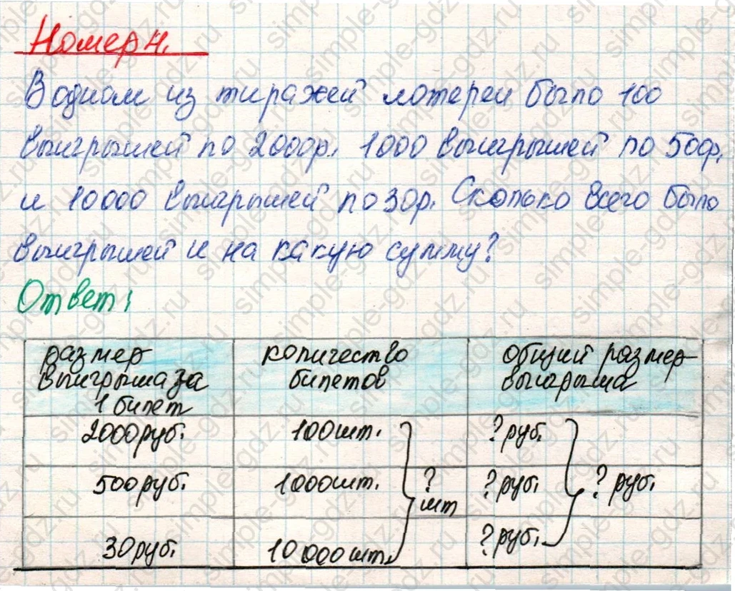 matematika class-4 Математика 4 класс учебник Дорофеев, Миракова часть 1, 2 - 2 Часть страница 18 ответ Номер 4