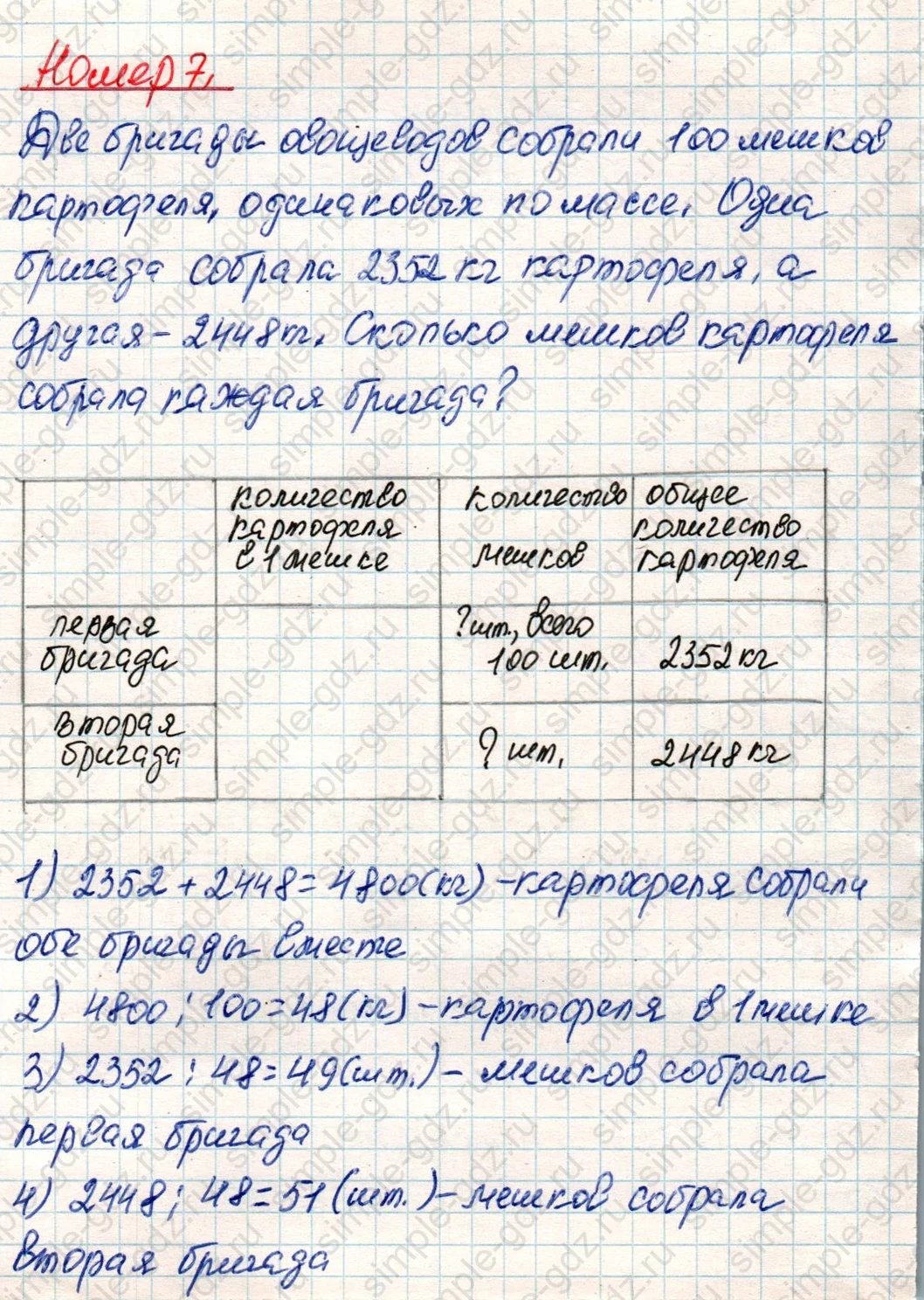 matematika class-4 Математика 4 класс учебник Дорофеев, Миракова часть 1, 2 - 2 Часть страница 36 ответ Номер 7