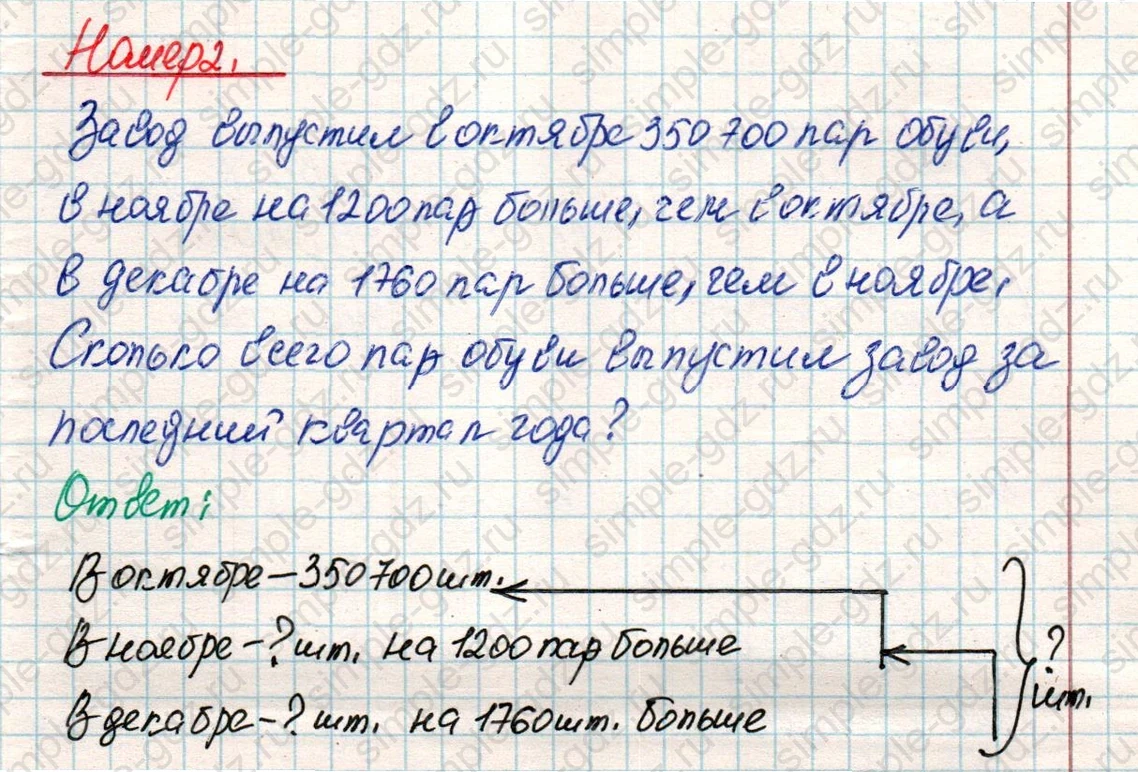 matematika class-4 Математика 4 класс учебник Дорофеев, Миракова часть 1, 2 - 2 Часть страница 4 ответ Номер 2