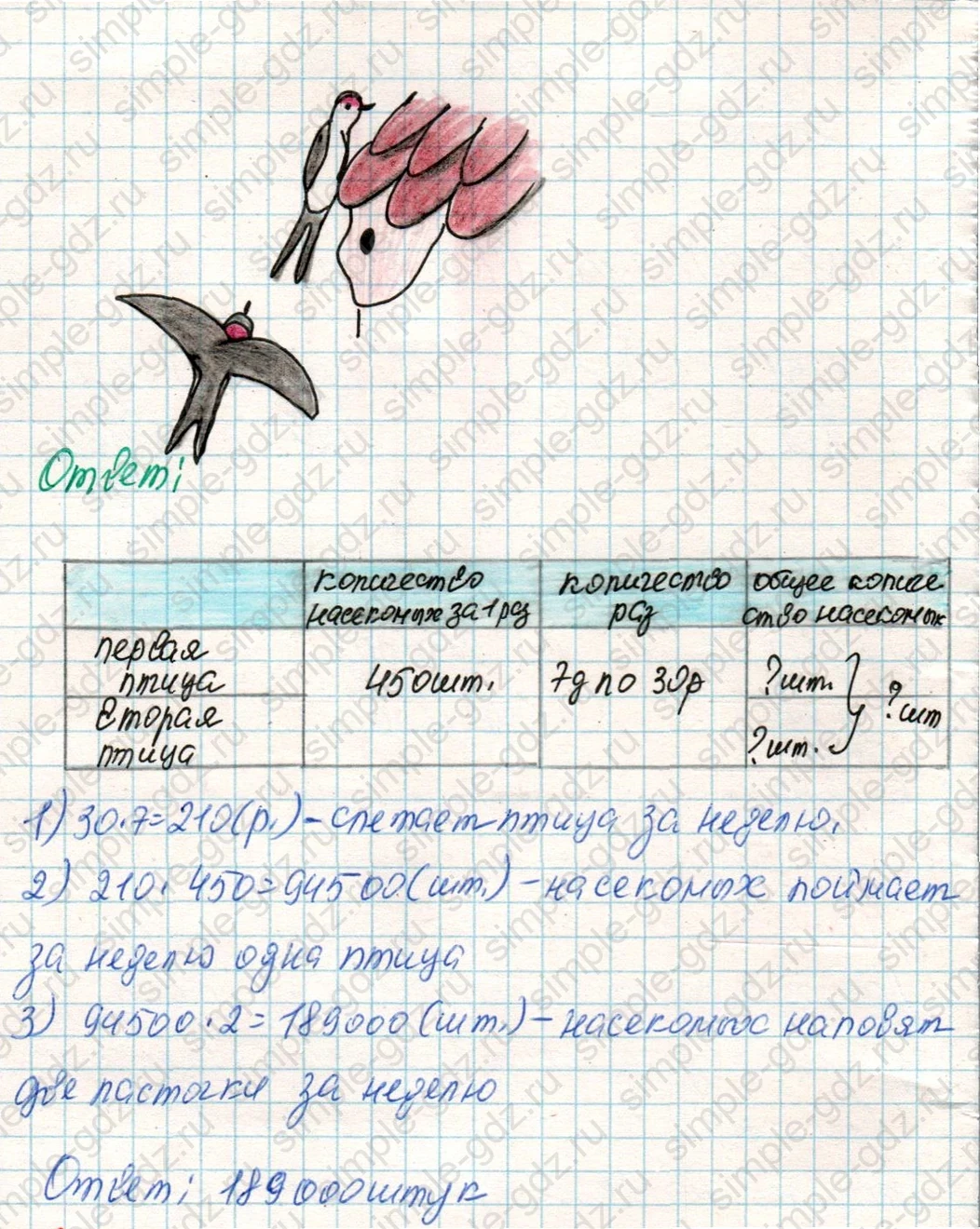 matematika class-4 Математика 4 класс учебник Дорофеев, Миракова часть 1, 2 - 2 Часть страница 61 ответ Номер 9