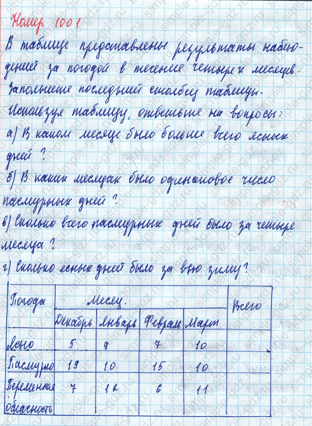 matematika class-5 Математика 5 класс учебник Дорофеев, Шарыгин - 1 Часть страница 1001 ответ Номер 1001