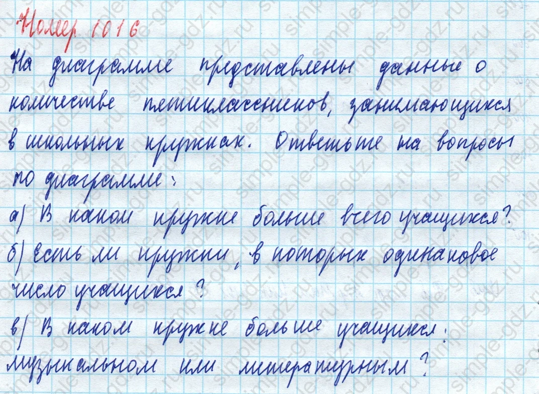 matematika class-5 Математика 5 класс учебник Дорофеев, Шарыгин - 1 Часть страница 1016 ответ Номер 1016