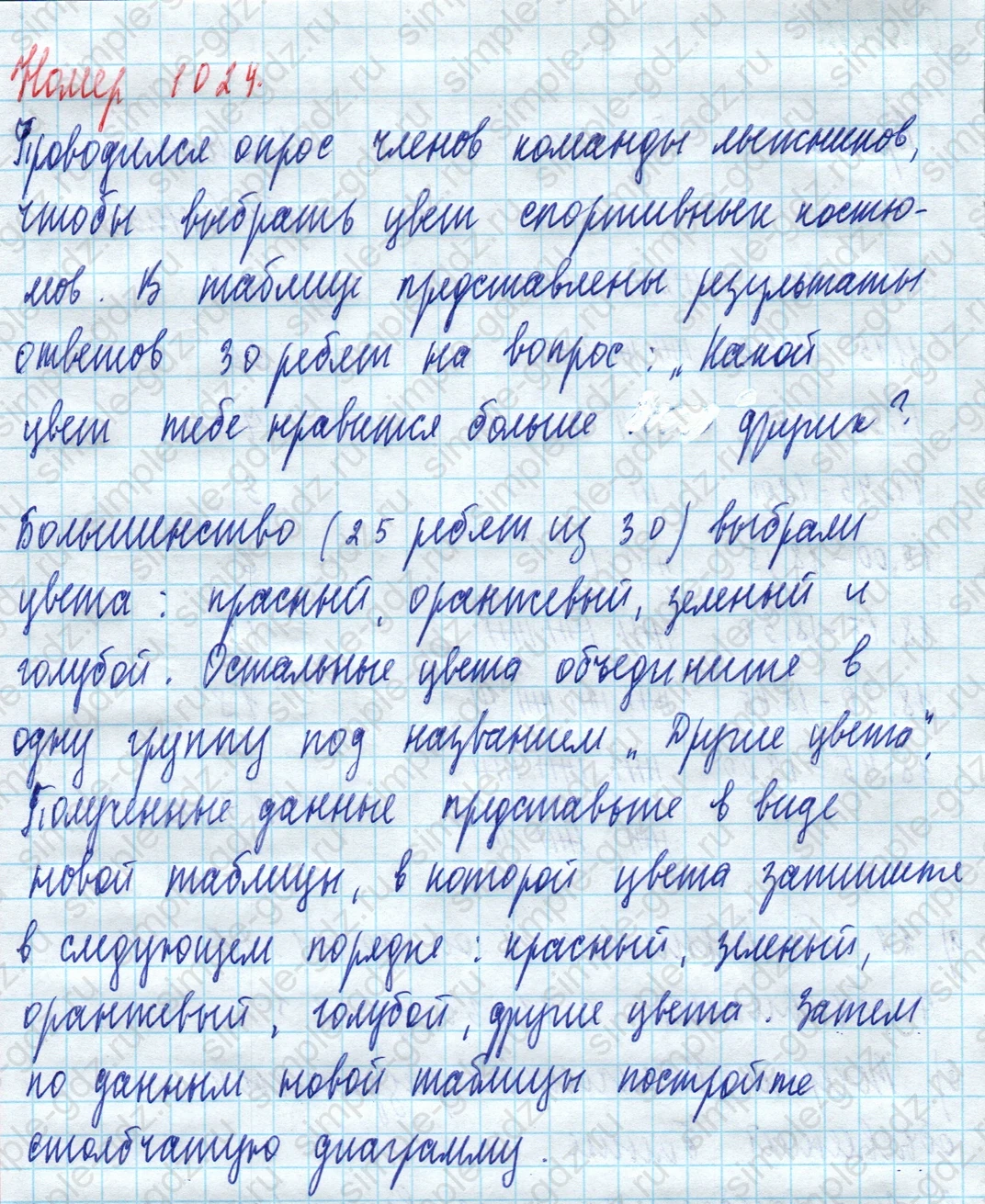 matematika class-5 Математика 5 класс учебник Дорофеев, Шарыгин - 1 Часть страница 1024 ответ Номер 1024