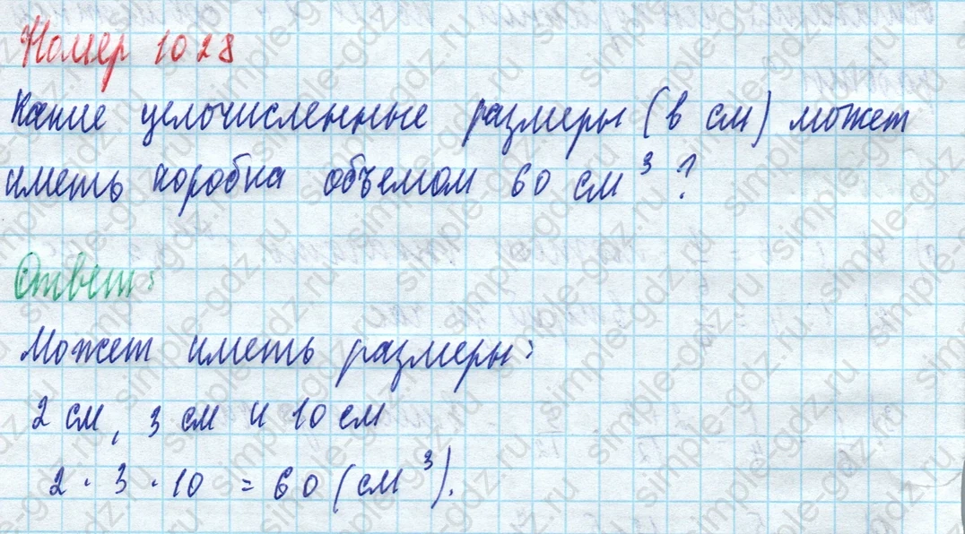 matematika class-5 Математика 5 класс учебник Дорофеев, Шарыгин - 1 Часть страница 1028 ответ Номер 1028