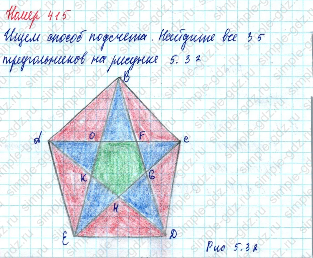 matematika class-5 Математика 5 класс учебник Дорофеев, Шарыгин - 1 Часть страница 415 ответ Номер 415