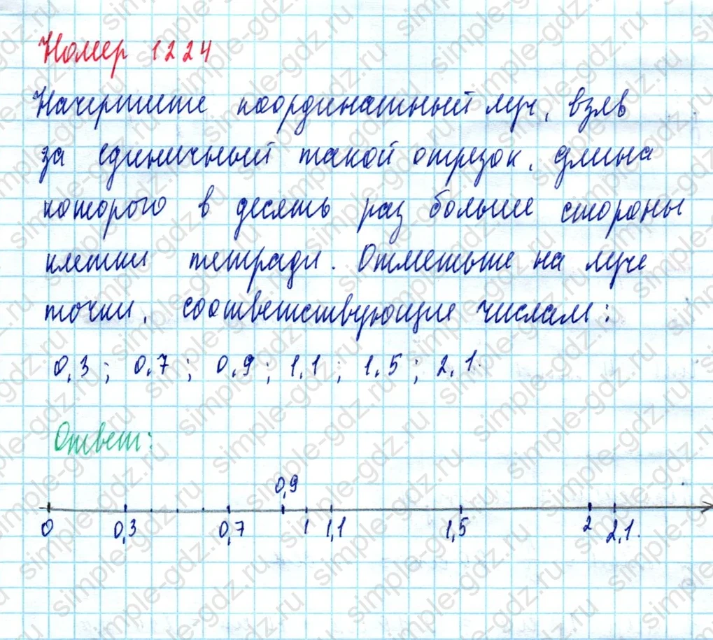 matematika class-5  Математика 5 класс учебник Мерзляк, Полонский - 1 Часть страница 1224 ответ 1224