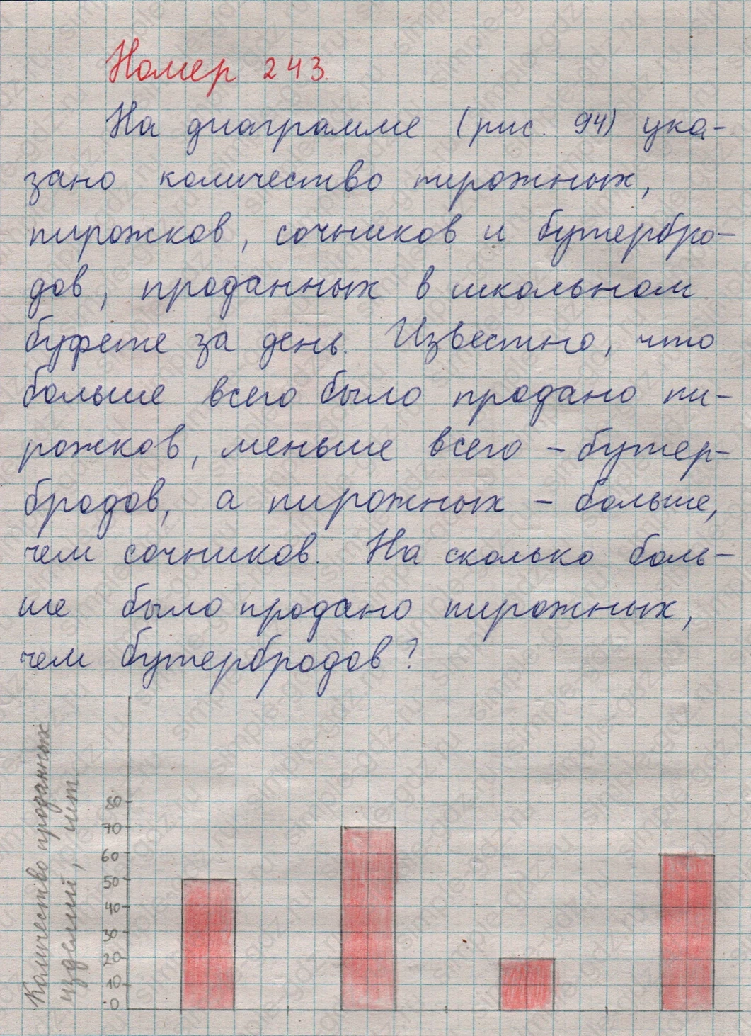 matematika class-5  Математика 5 класс учебник Мерзляк, Полонский - 1 Часть страница 243 ответ 243