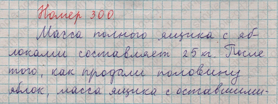 matematika class-5  Математика 5 класс учебник Мерзляк, Полонский - 1 Часть страница 300 ответ 300