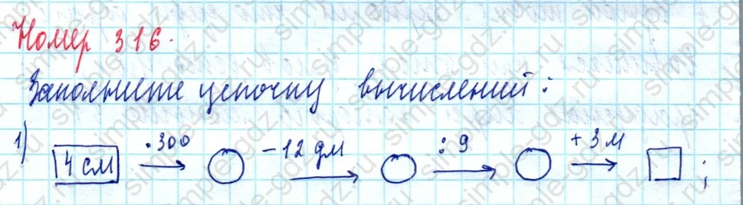 matematika class-5  Математика 5 класс учебник Мерзляк, Полонский - 1 Часть страница 316 ответ Номер 316