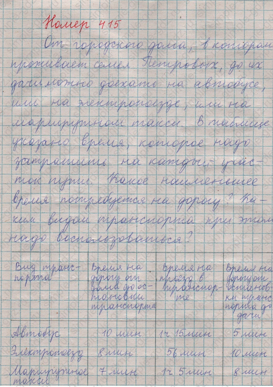 matematika class-5  Математика 5 класс учебник Мерзляк, Полонский - 1 Часть страница 415 ответ 415
