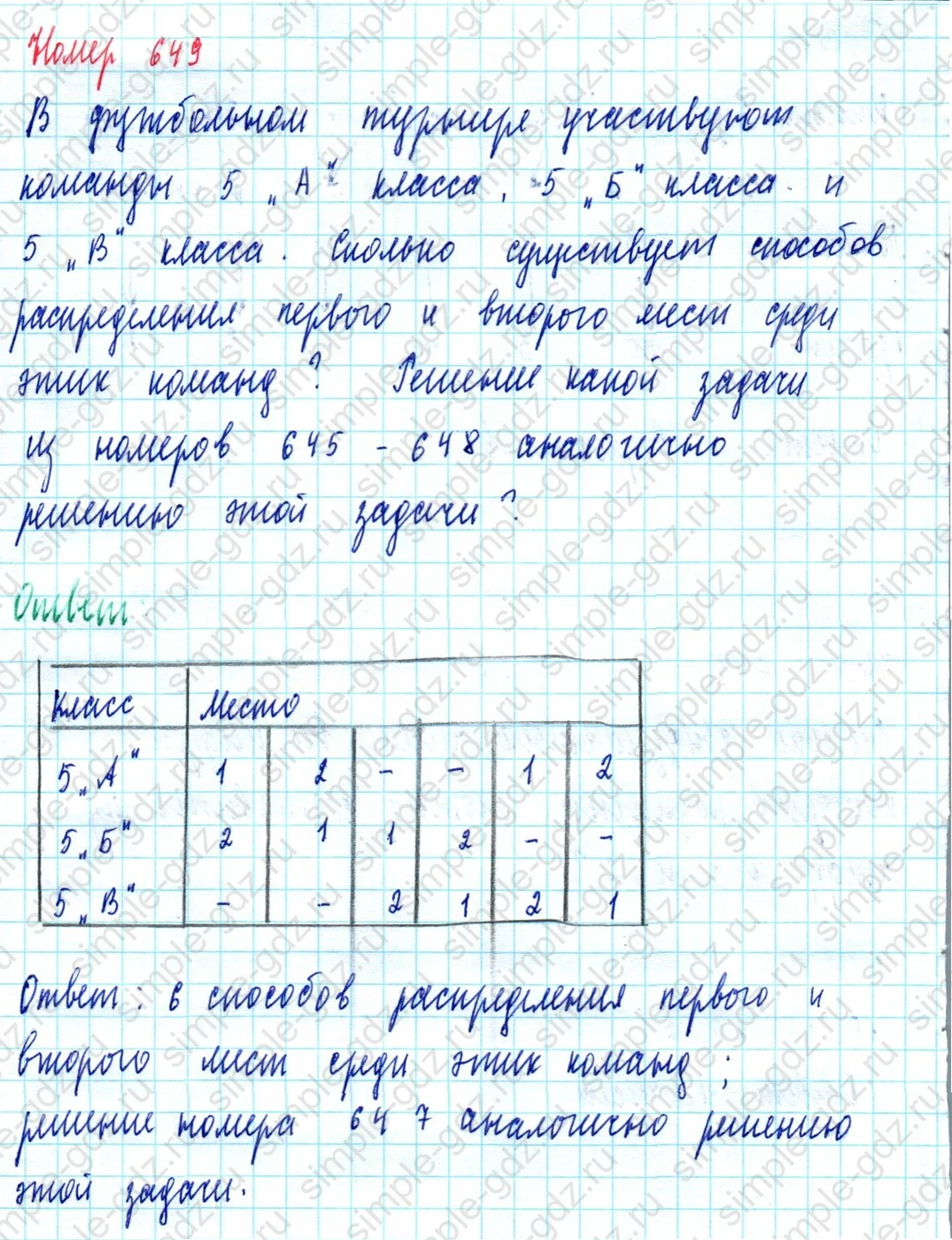 matematika class-5  Математика 5 класс учебник Мерзляк, Полонский - 1 Часть страница 649 ответ Номер 649