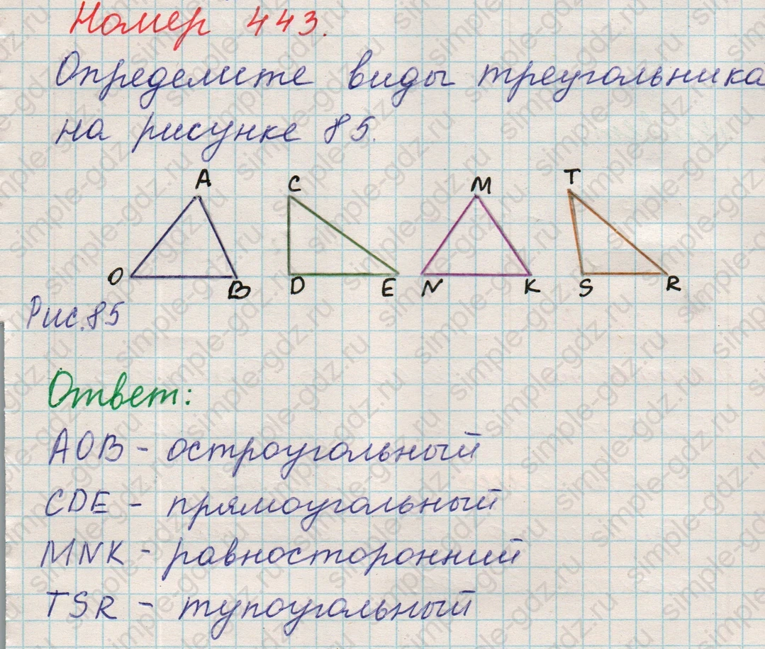 matematika class-5 Математика 5 класс учебник Никольский, Потапов - 1 Часть страница 443 ответ 443