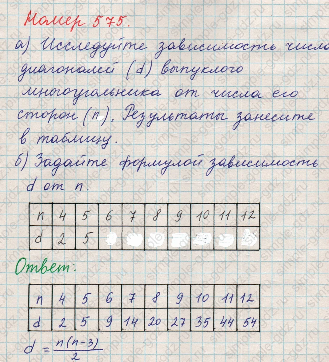 matematika class-5 Математика 5 класс учебник Никольский, Потапов - 1 Часть страница 575 ответ 575